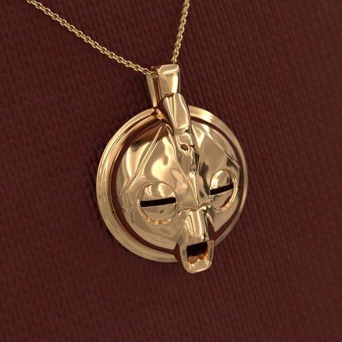 African Mask Pendant Designs