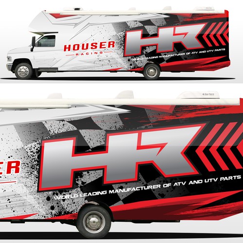 Trailer wrap for Houser racing