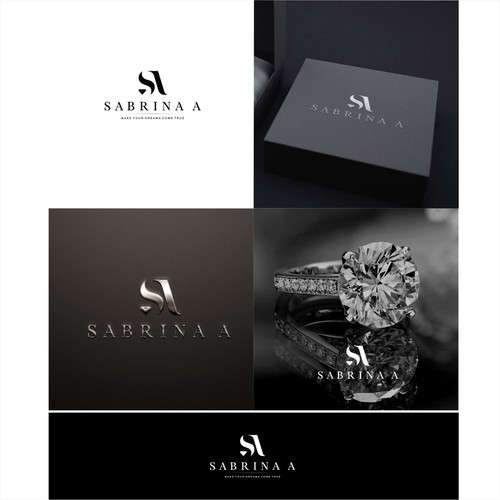 SABRINA A for best luxury diamond/jewelry logo