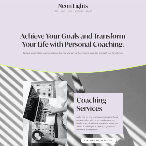 Squarespace Website for Business Coach