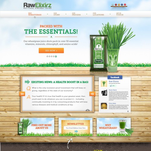 Help Raw Elixirz with a new website design