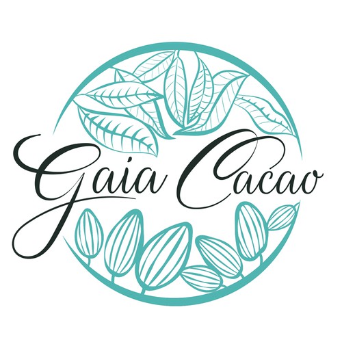 Feminine logo for cacao company 