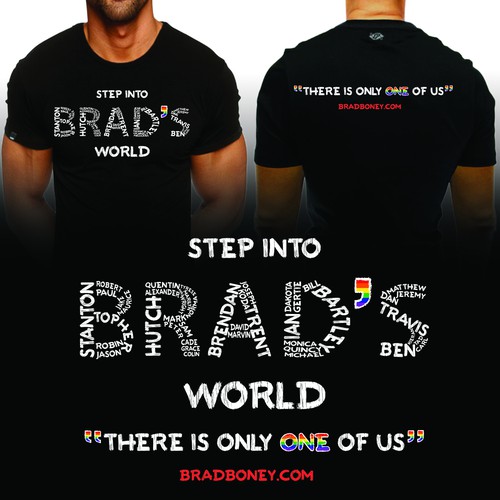 Promotional T-Shirt for Author Brad Boney