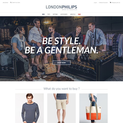 Landing page for LondonPhilips