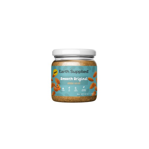 Modern playful label for butter