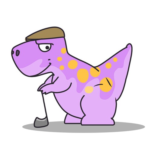 Fun Dinosaur Character