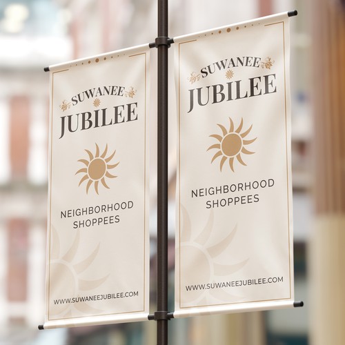 Street Pole Banner for Shopping District Branding