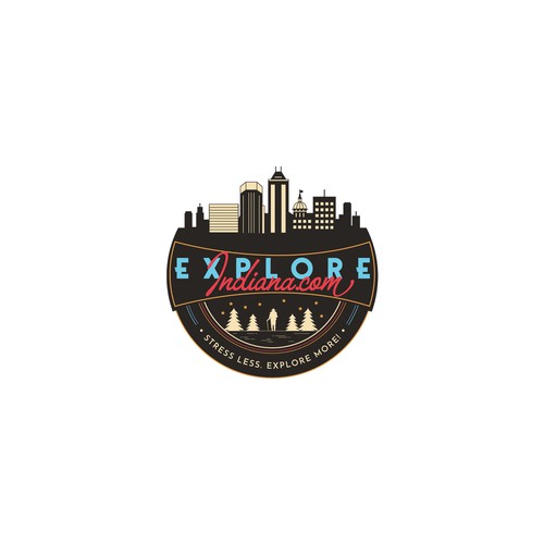 Logo for a travel agency in Indiana