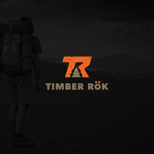Design an iconic logo for Timber Rök. An outdoor product company