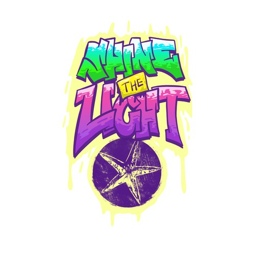 Shine the Light Graffiti Lettering