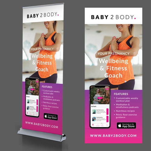 Pull Up Banner for Baby 2 Body