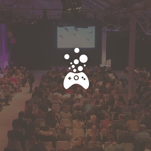 Playful and friendly logo design for a Game Developers conference