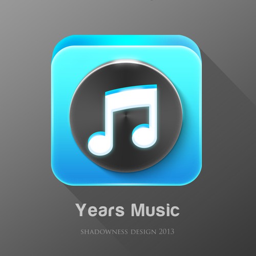 Create a winning icon design for Years Music Player