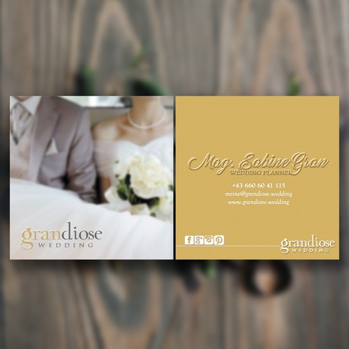 Business Card Concept for Grandiose Wedding