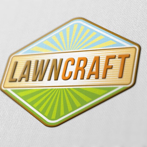 Winning design for LawnCaft logo contest.