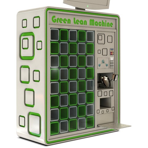 Stylistic Vending Machine - Green Lean Machine