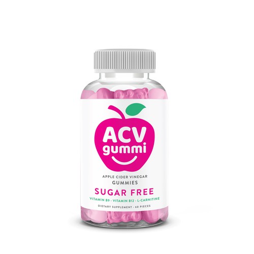 Acv Gummi logo & label design