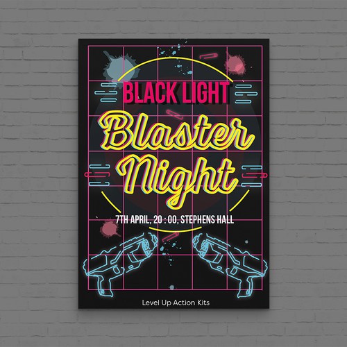 Laser Party Poster