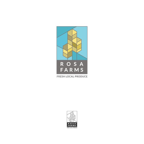 Rosa Farms logo design