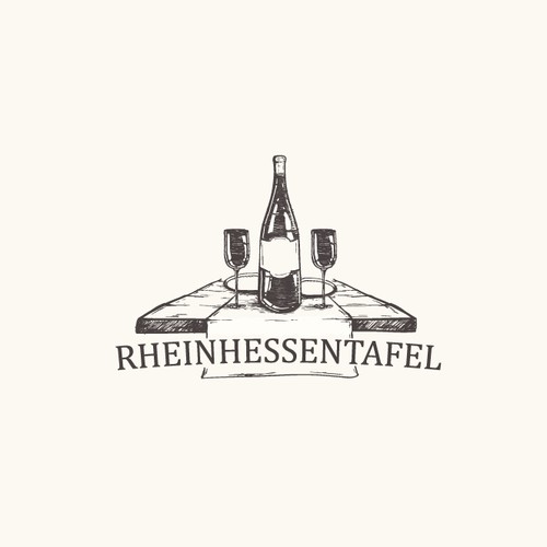 Wine-Dine old fashion logo