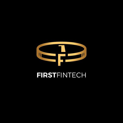 1 F Coin Logo Design