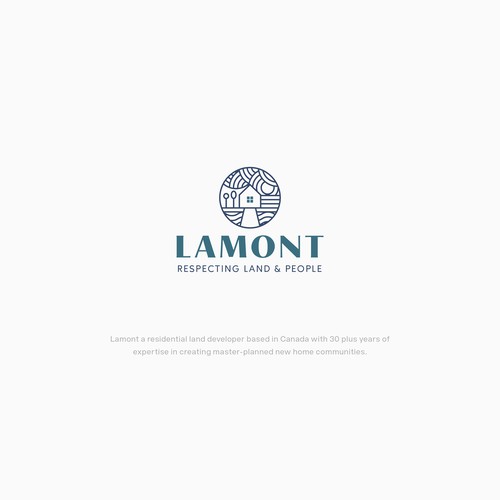 Logo for a residential land developer