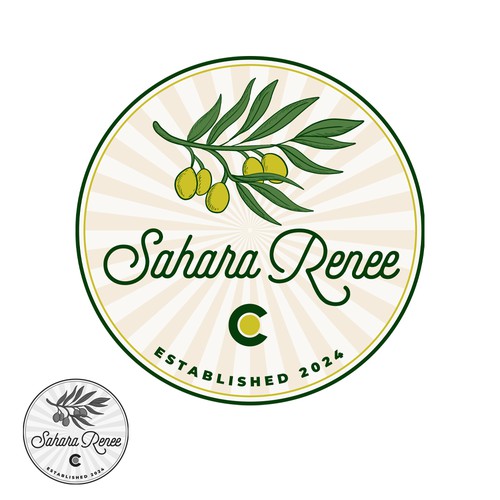 Olive emblem logo design