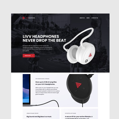 Livv headphones website