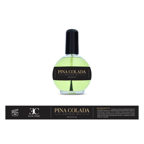 Pina Colada Cuticle Oil Label