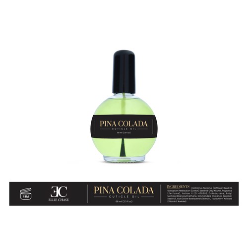 Pina Colada Cuticle Oil Label