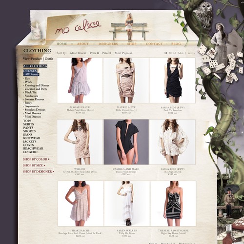 design a super-cute website for hot online fashion boutique