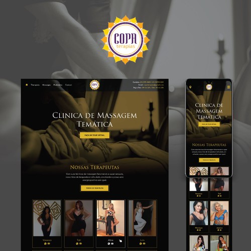 Spa & massage parlour website design