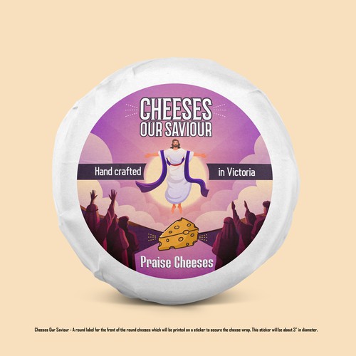 Irreverent cheeky cheese brand.
