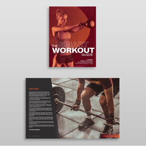 Sleek + Modern Fitness Booklet Design