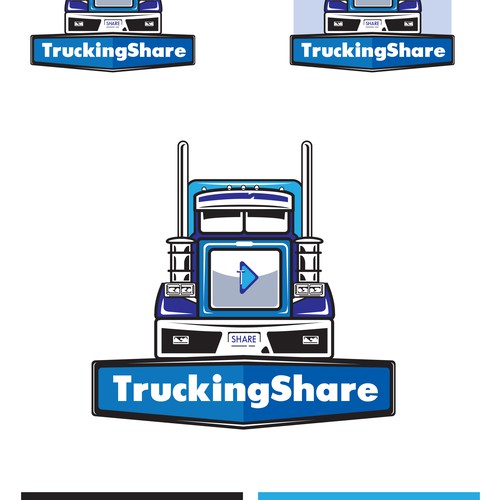 truck social media logo