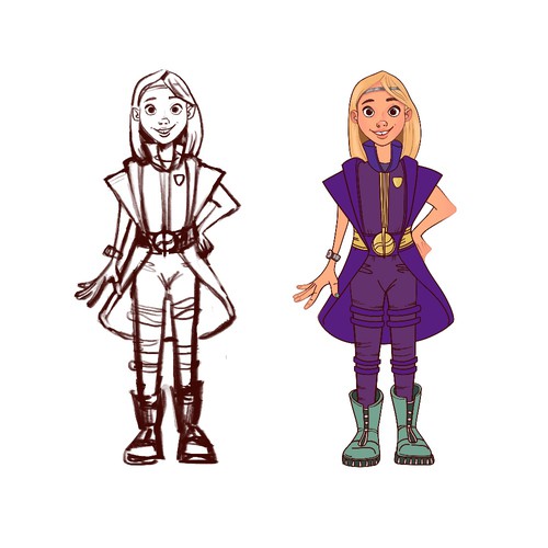 Character girl, design , concept 