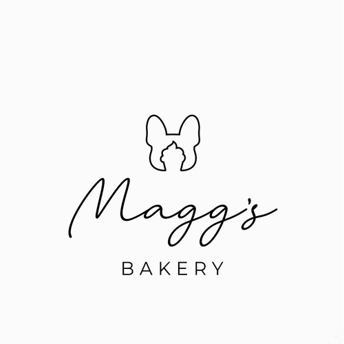 Design a simple but fun logo for a vegan bakery