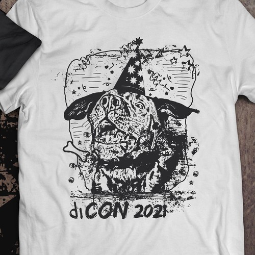 T-shirt design for a diCON 2021