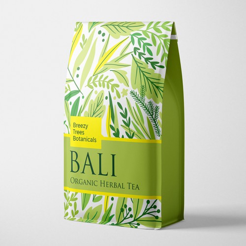 Organic herbal tea packaging