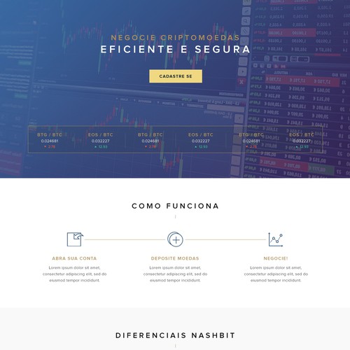 Nashbit Cryptocurrency Web Design