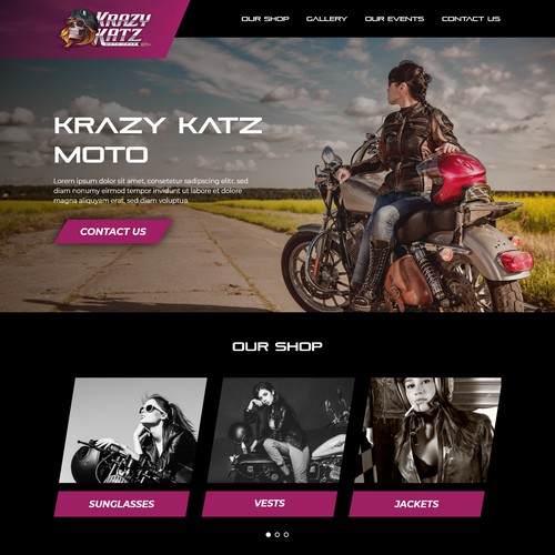 Landing Page Krazy Katz motors