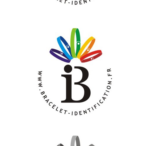 Logo for identification wristbands' webshop