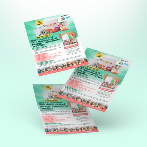 Design a flyer of my company to appeal to brand partners