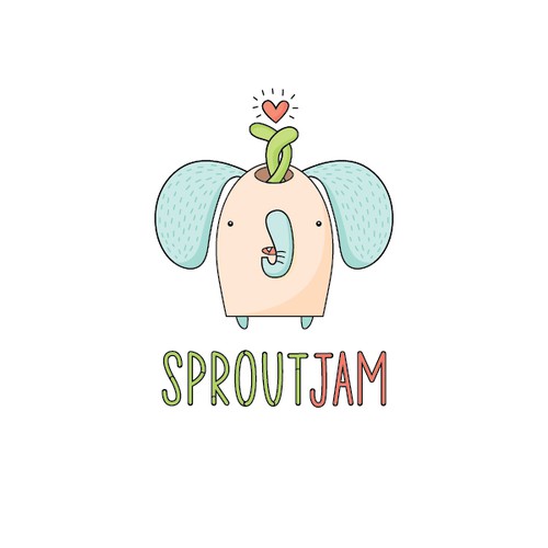 Fun logo for children's e-shop