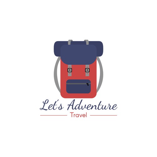 Let's Adventure Travel Logo Concept