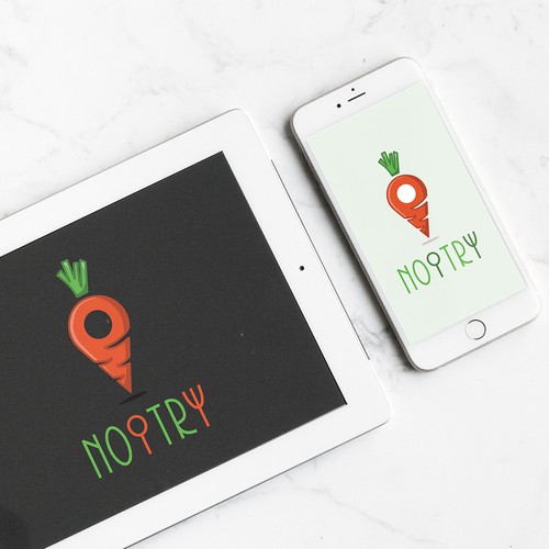 Logo for a food discovery app