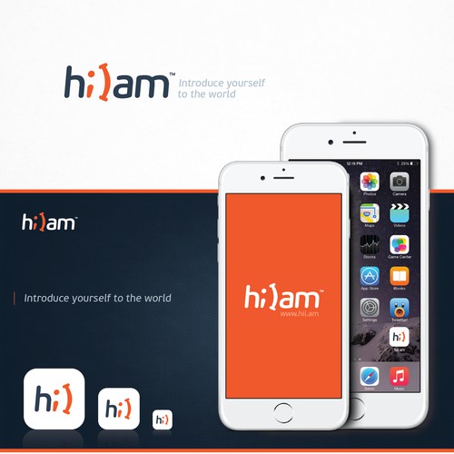 LOGO for Hi I am - http://hii.am