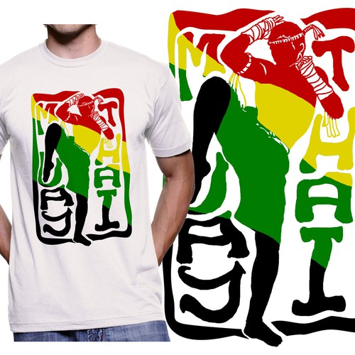 Muay Thai rasta t-shirt