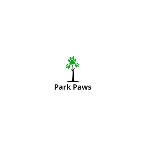 Modern and sophisticated logo for Park Paws.