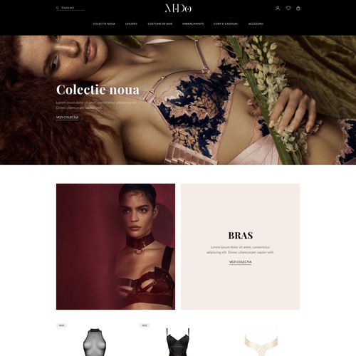 Luxury and Seductive Lingerie eCommerce Website